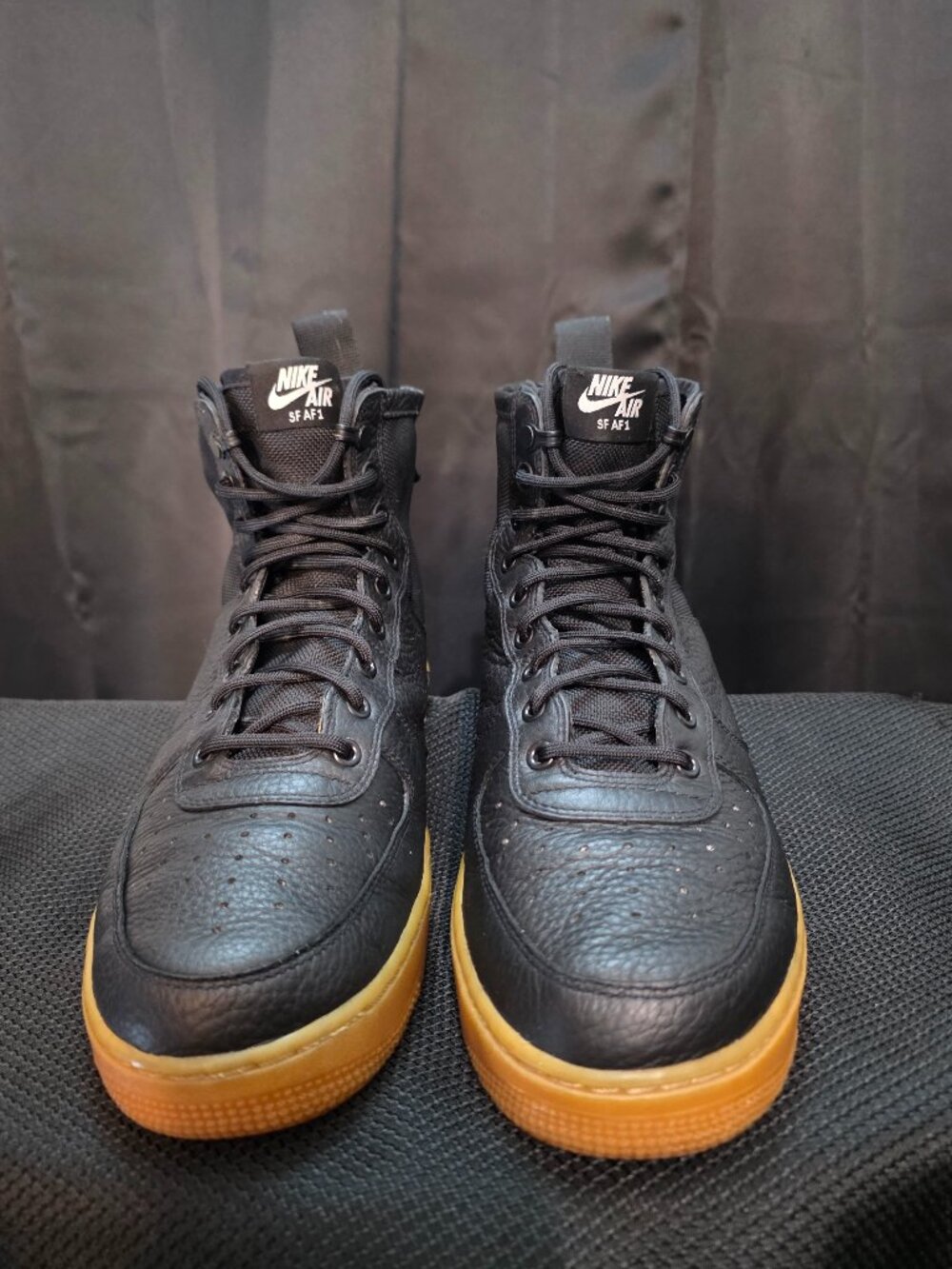 Nike SF Air Force 1 Mid Black Gum ( No Strap )